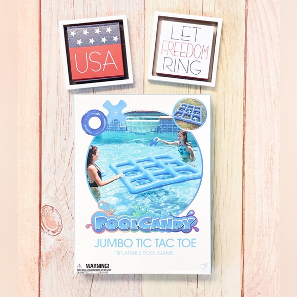 ‼️FINAL CLEARANCE SALE‼️ Inflatable Waterproof Jumbo Tic Tac Toe Game PoolCandy - Picture 9 of 15